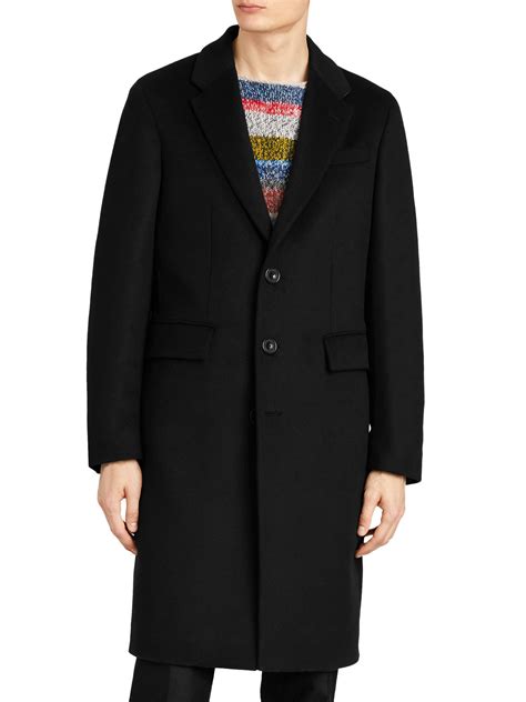 Burberry Halesowen Wool & Cashmere Overcoat In Black